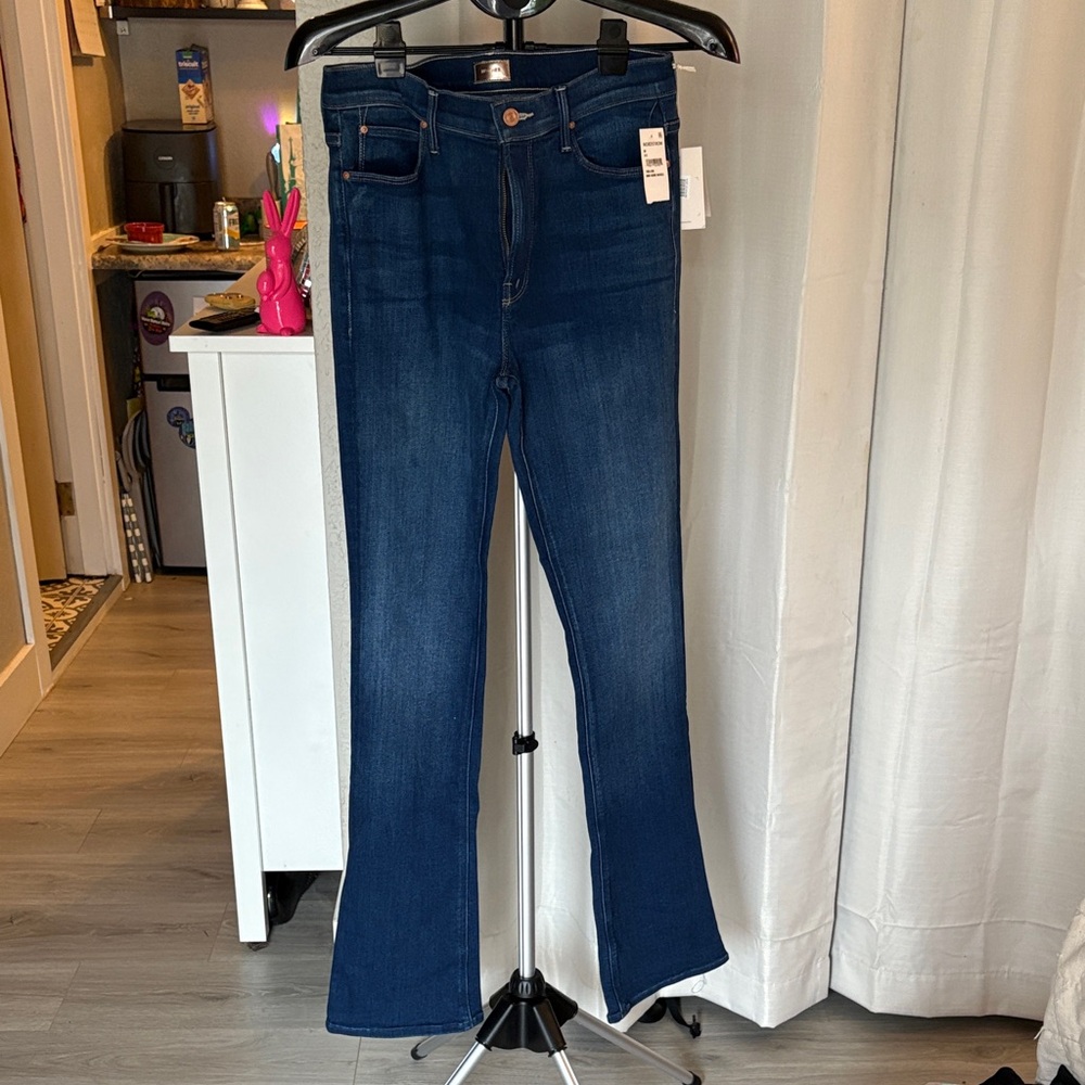 MOTHER Dark Blue Flare Jeans